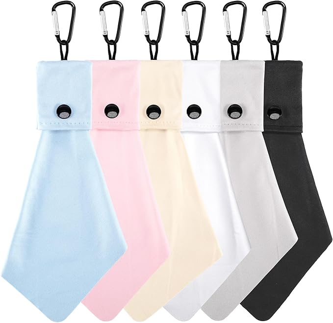Vemiss 6 Pack Microfiber Glasses Cleaning Cloth, Wipes Lens Eyeglasses & Screens