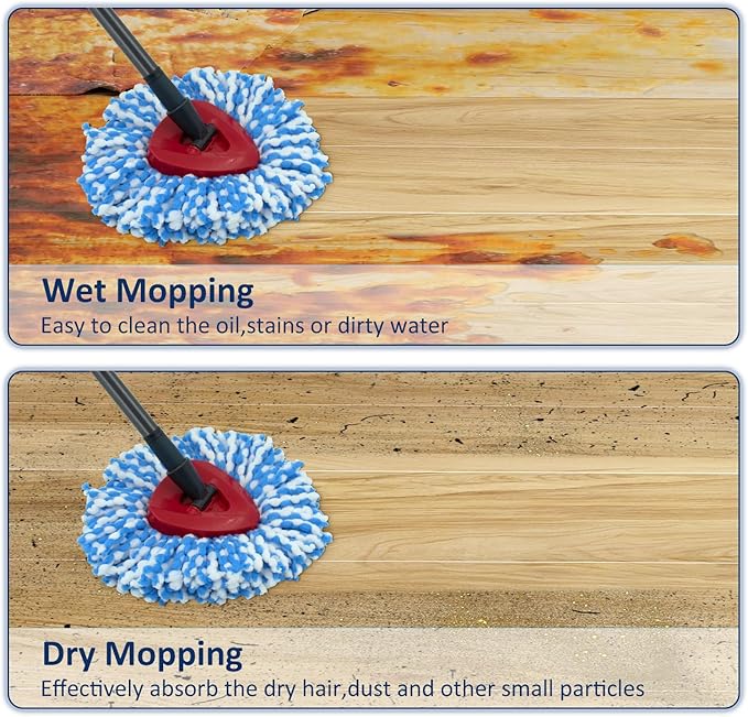 6 Pack Spin Mop Replace Head