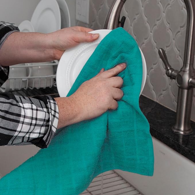 Ritz Premium Kitchen Towel and Dish Cloth Value Set: Highly Absorbent, Super