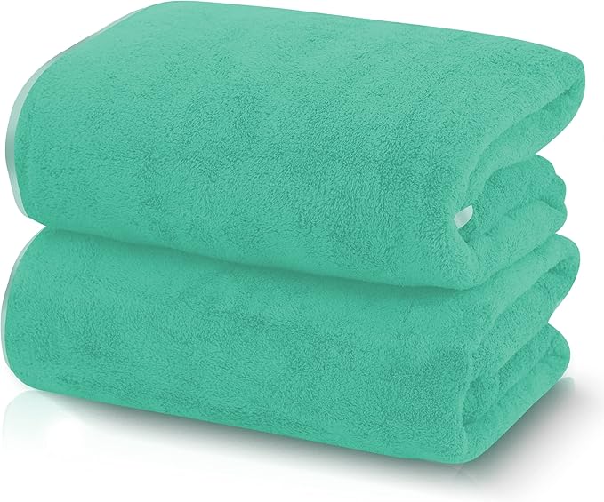 TENSTARS Silk Hemming Bath Towels