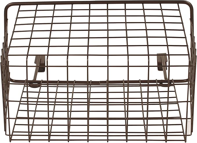 Spectrum Large Over Cabinet Door Organizer Bronze Wire Storage Basket