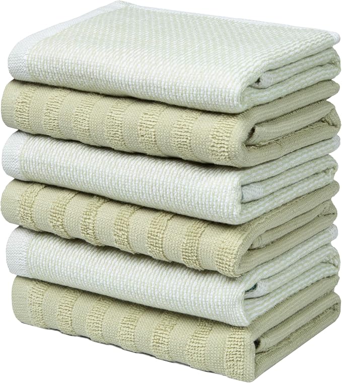 Bumble Premium Dish Cloths 13"x13" | 100% Natural Ring Spun Cotton | 400 GSM |
