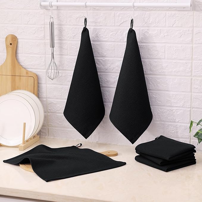 Homaxy 100% Cotton Waffle Weave Dish Cloths