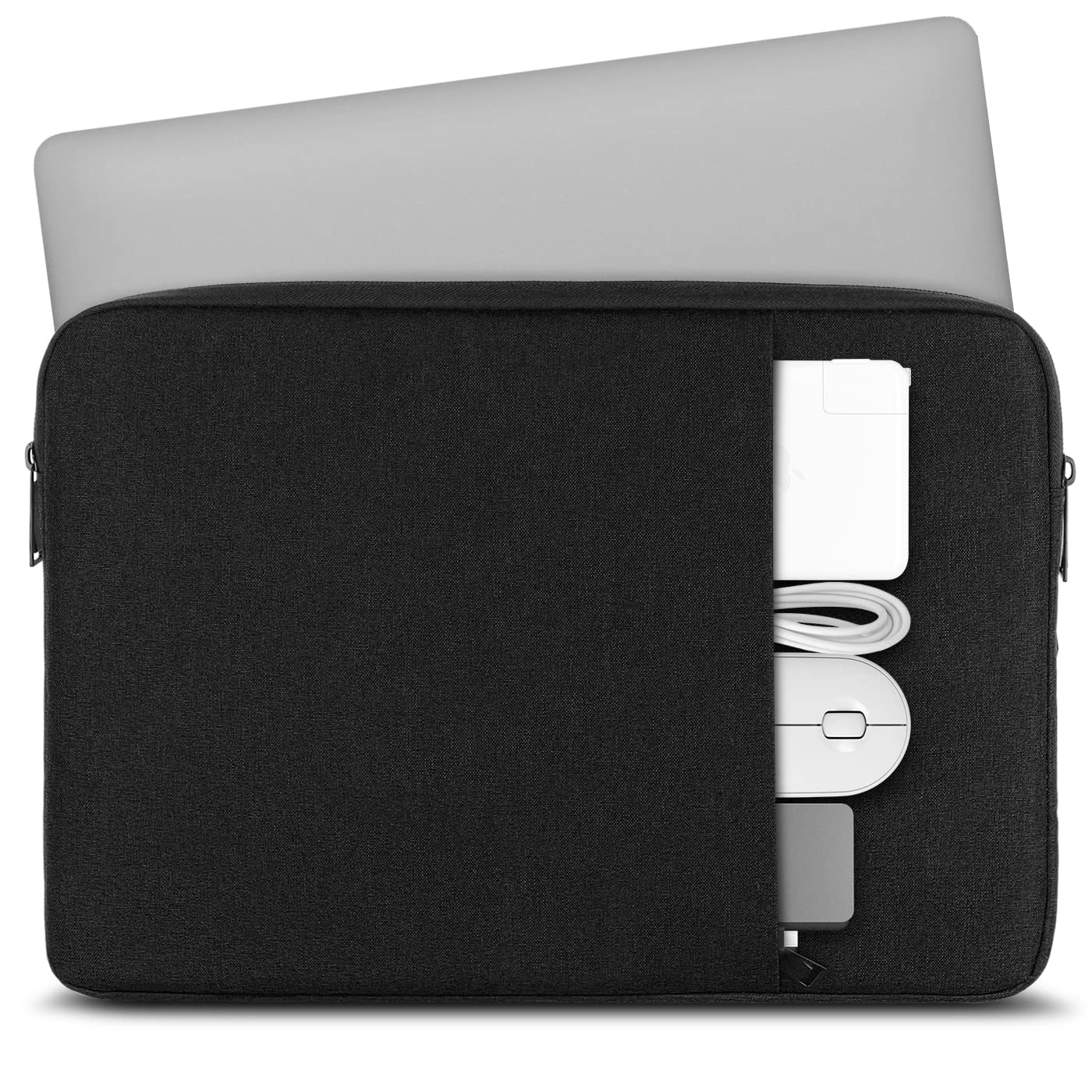 Chelory 13 14 Inch Laptop Sleeve Bag for 13 Inch MacBook Pro MacBook Air 14 inch MacBook Pro, 13.3 13.5 14 Inch Notebook Computer Ultrabook Shockproof Protective Cover iPad Tablet Carrying Case, Black