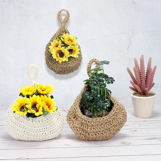 PATIKIL Hanging Fruit Baskets for Kitchen, Medium Size Teardrop Home Decor