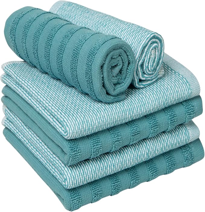 Bumble Premium Dish Cloths 13"x13" | 100% Natural Ring Spun Cotton | 400 GSM |