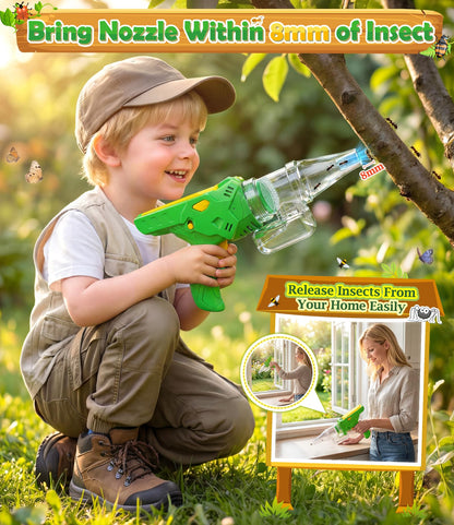 SOLIEHOO Bug Catcher for Kids 3-12, Bug Vacuum Bugs Catching Release Kit, Magnifying Glass Bug Collector Butterfly Net Bugs Grabber Insect Catcher Tweezers, Boys Outside Explorer Toys Birthday Gift
