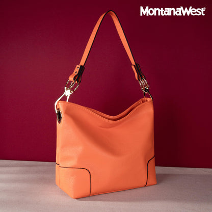 Montana West Hobo Bags for Women Purses and Handbags Ladies Bucket Shoulder Bags,MWC-128BOR