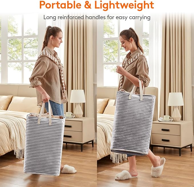 Lifewit 6 Pack Laundry Hamper Large Collapsible Laundry Baskets, Freestanding