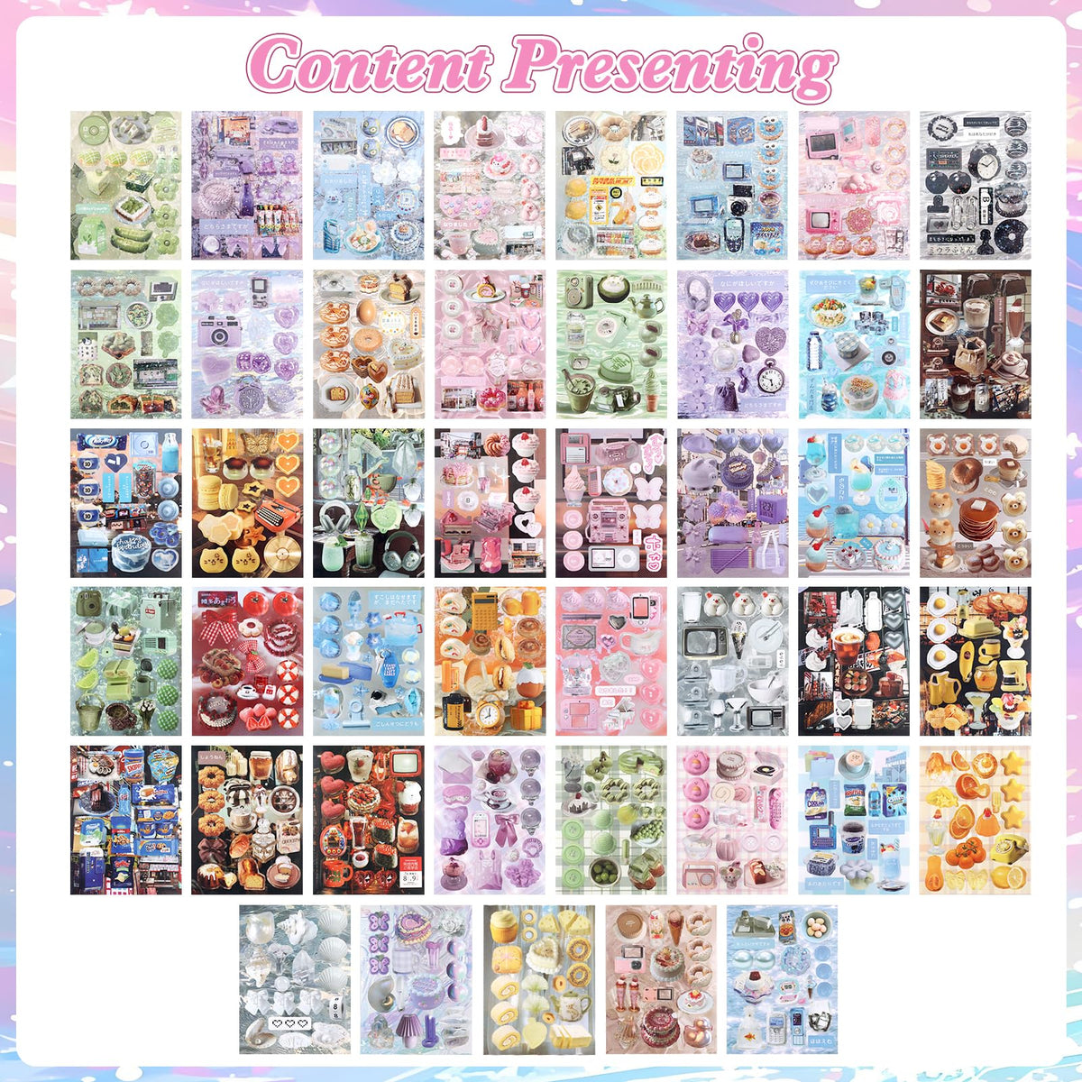 800Pcs Cute Scrapbook Stickers Travel Y2k Japanese Sticker Book for Adult Kawaii Korean Stickers for Journaling Heisei Retro Aesthetic Sticker Manga Style Decor for DIY Craft Junk Journal Gifts Memory