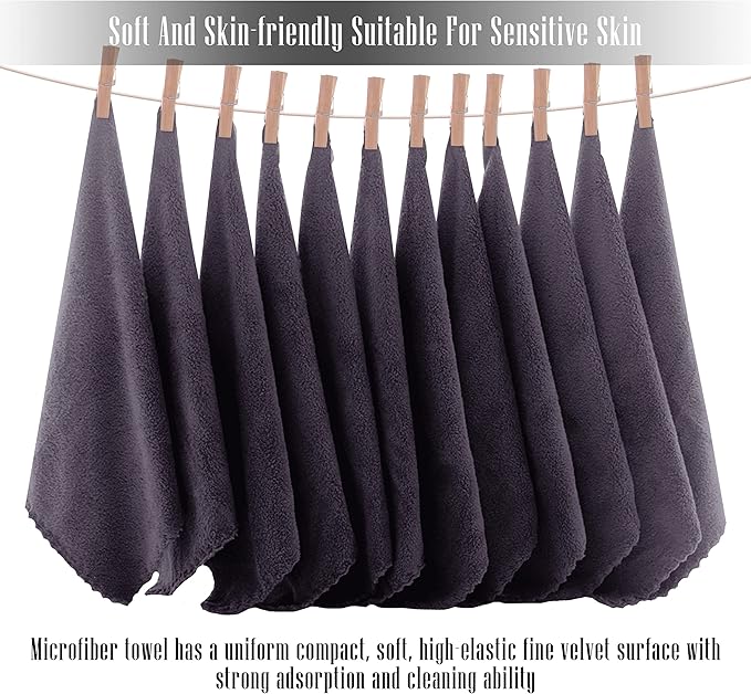 TENSTARS 12 Pack Premium Washcloths Set