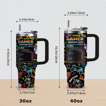 CGMIBAS Gaming Gifts for Men Boys, Gamer Gifts for Men, 40oz Gamer Tumbler Cup, Gaming Mugs, Teen Boy Gift Gamings Stuff, Gaming Gamepad Presents for Son, Birthday Gift for Him Mens Boys Gamings Cup