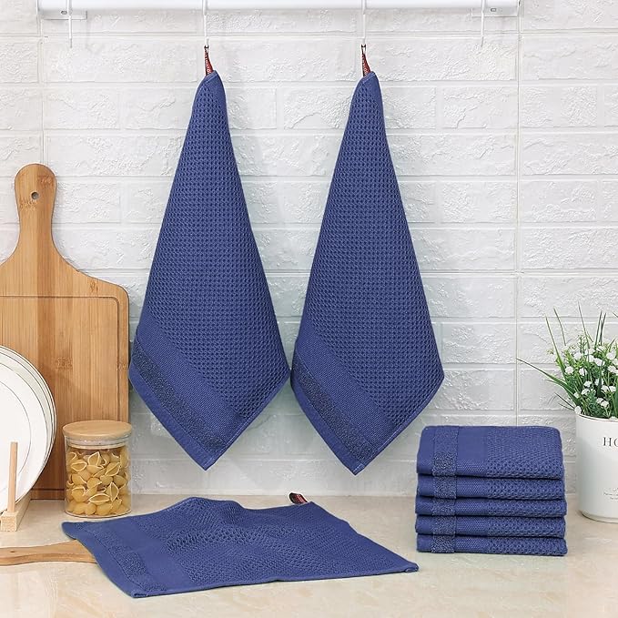 Homaxy 100% Cotton Dish Cloths, 6 Pack