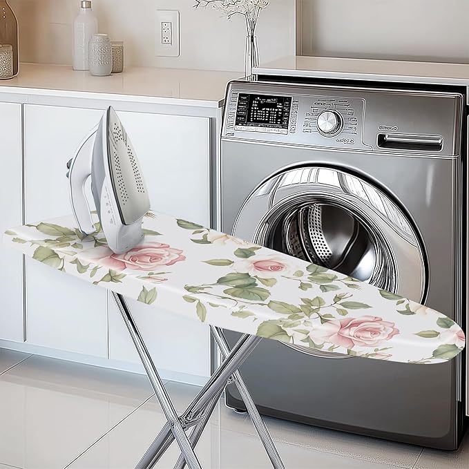 Floral Ironing Board Cover 17.7"x49", Standard Size Iron Board Covers