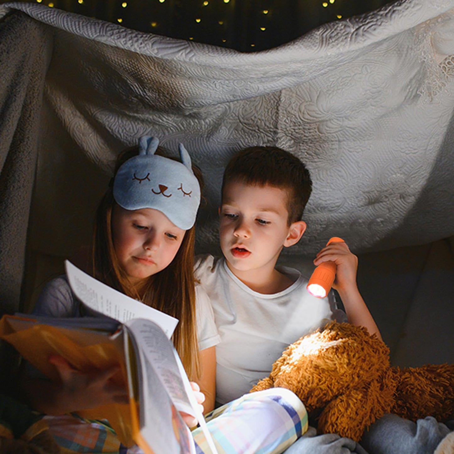 EverBrite 6-Pack Mini LED Torches, Colorful Pocket Torches, Ideal Camping Hiking Outdoor Party, Includes Batteries