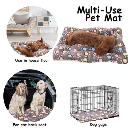 Vejaoo Dog Bed Mattress Multipurpose Machine Washable Puppy Mat Cushions for Small/Medium/Large Dogs and Cat Cages XZ006 (61 * 41 CM, Coffee)