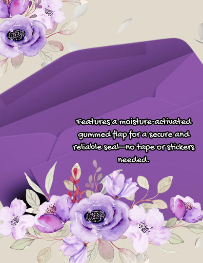 Envelopes No. 10 (4 1/8” x 9 1/2") Gummed Sealing, Standard Mailing Envelopes 100 Pcs. Per Pack.
