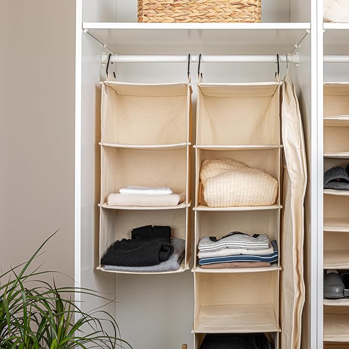 Household Essentials Cedarline 3-Shelf Hanging Closet Organizer, Heavy-Duty