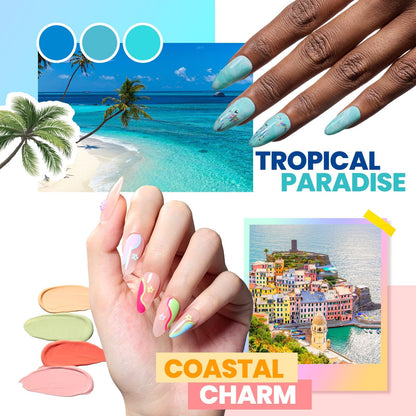 Beetles Gel Nail Polish Kit with U V Light -54 Pcs Gel Nail Kit Four Seasons Glow 32 Colors Set with Base Matte & Glossy Top Coat Soak Off Home DIY Manicure Nails Beginners Gifts for Women Teen Girls