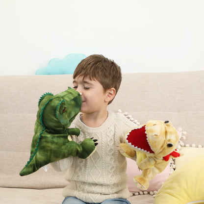 Hand Puppets Dinosaur Puppets for Kids, Dinosaur Toys for Boys Girls, Plush Dinosaur Stuffed Animal Story Toys Gifts for 3-6 Year Old Boy (T-Rex)