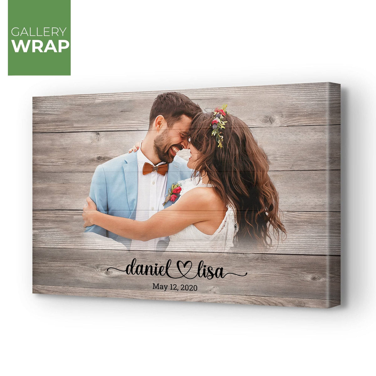 Rustic Wooden Welcome Sign | Custom Portrait from Photo | Wedding Gift & Decoration
