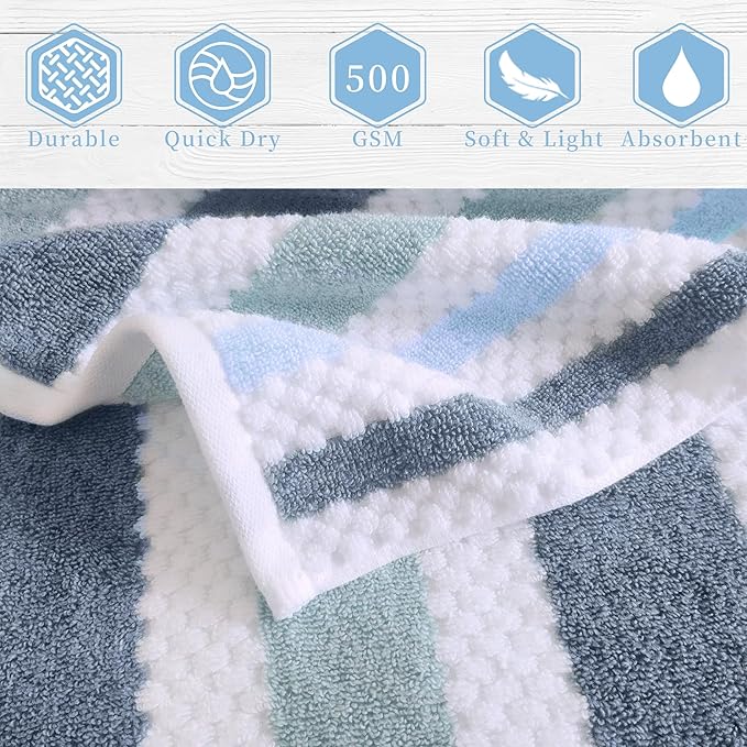 Waffle Hand Towels, Striped Hand Towel, Durable Towel