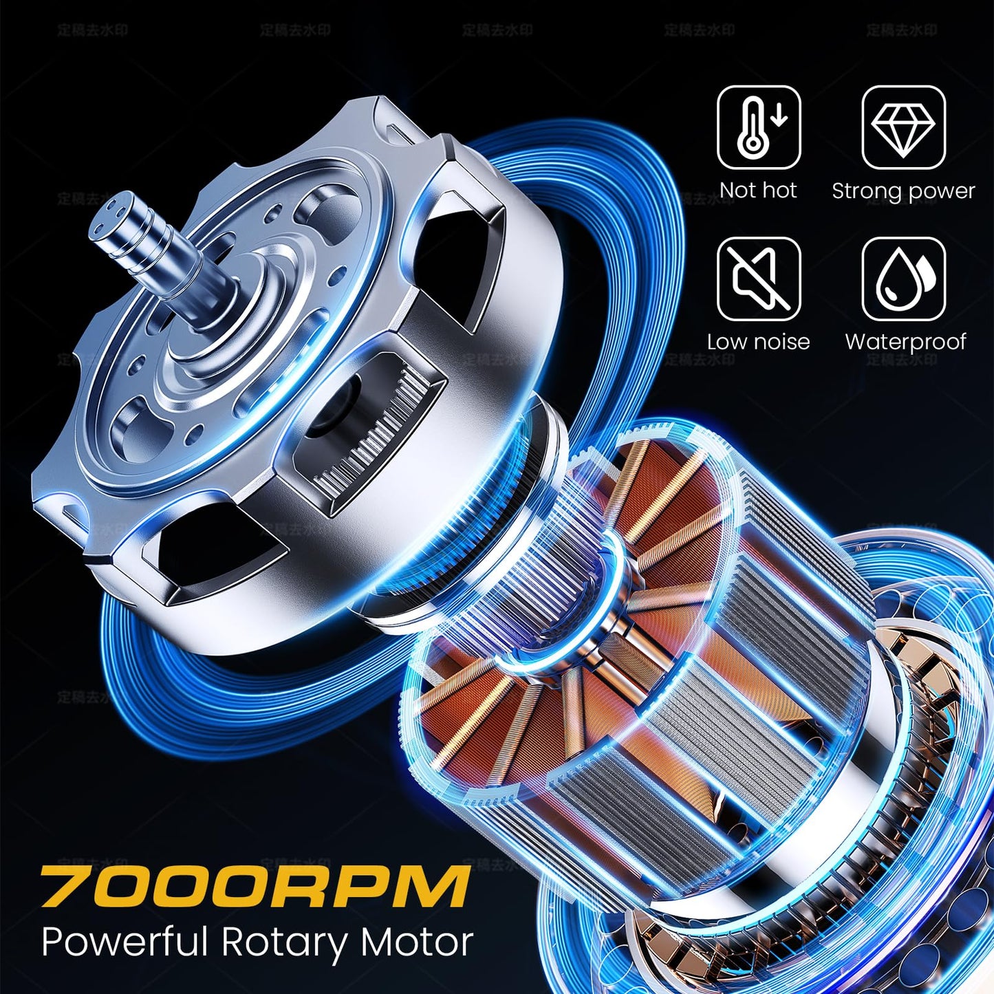 Hair Clippers for Men, Professional Hair Trimmer Barber Cordless Zero Gapped Hair Clippers with LCD Display, Mens Gifts Beard Trimmer T Liners Shavers Edgers Clipper for Hair Cutting - Gold