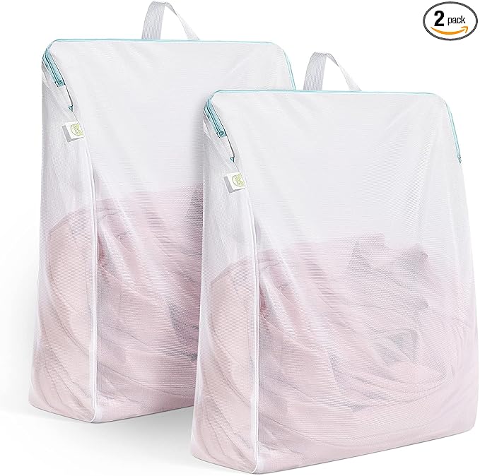 OTraki Large Mesh Laundry Bag 24x32 inch Hanging Lingerie Bag Mesh Laundry Bags