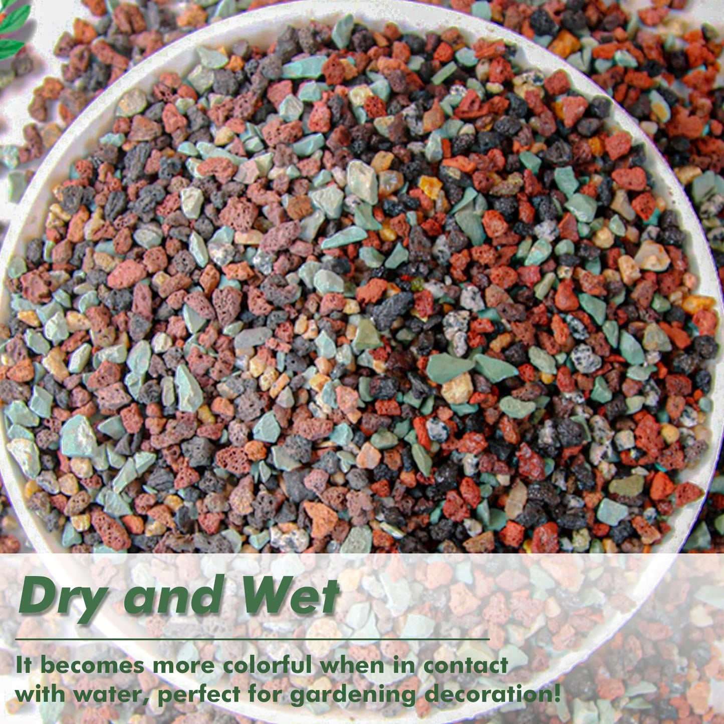 18 Pounds Mix Horticultural Lava Rocks, 5-8 mm Lava Rocks for Plants, Bonsai Rocks Horticultural Grit Soil Cover Gravel for Succulents and Hydroponics, Fairy Gardening, Top Dressing, Plant Drainage