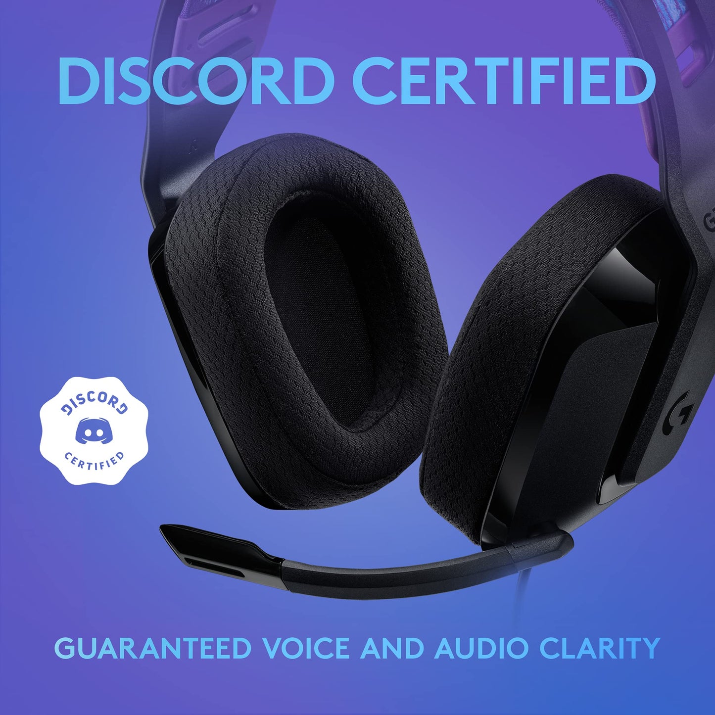 Logitech G335 Wired Gaming Headset, with Flip to Mute Microphone, 3.5mm Audio Jack, Memory Foam Earpads, Lightweight - Black