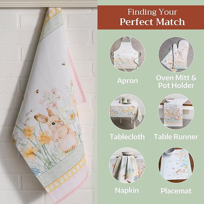 Maison d' Hermine Kitchen Towels Set of 3 100% Cotton 27.50" x 20" Reusable