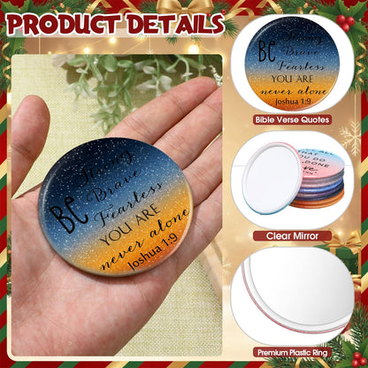 GlikCeil 40 Pcs Mother's Day Christian Gift Bulk Christian Compact Mirror for Women Inspirational Bible Verse Pocket Mirrors Mini Purse Makeup Mirror Religious Church Gift for Women Mom Church VBS