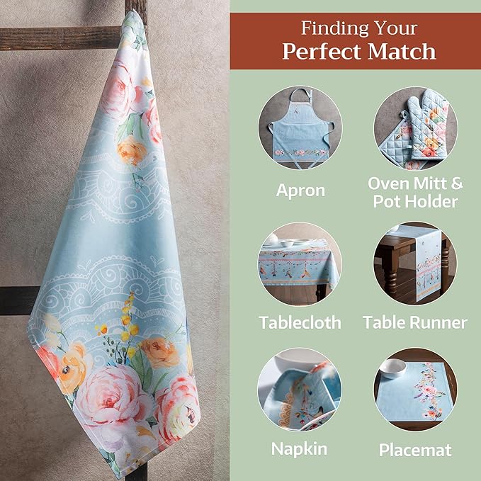 Maison d' Hermine Kitchen Towels Set of 3 100% Cotton 27.50" x 20" Reusable