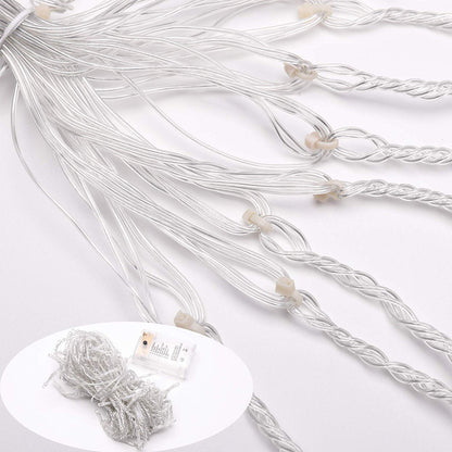 Icicle Lights 90 LED 10 ft Short Curtain Lights with 8 Modes Remote Control,Powerd by USB & Battery - Waterproof Fairy String Lights for Indoor & Outdoor,Holiday,Party,Window Decoration(Warm White)