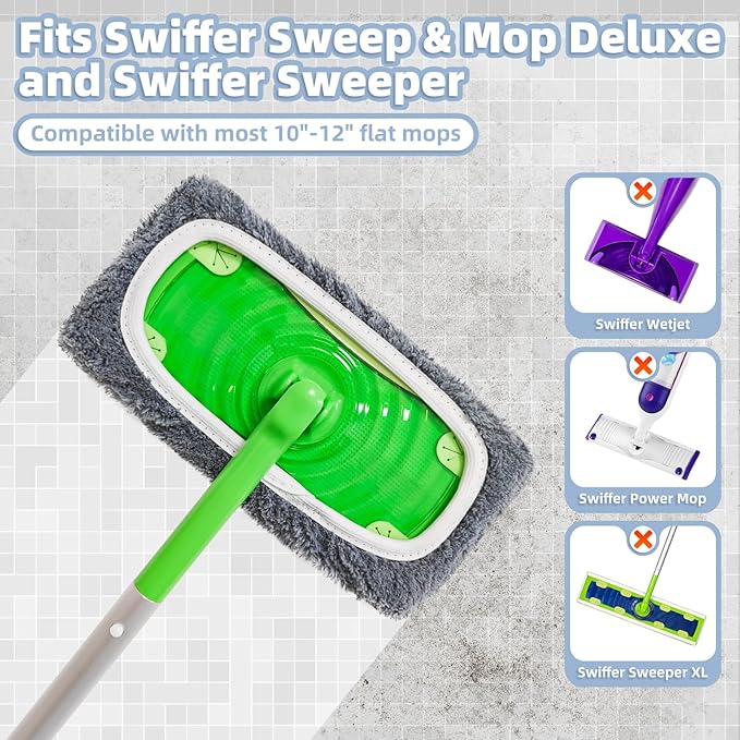 Reusable Dry Sweeping Cloths Microfiber Wet Pads Refill Compatible