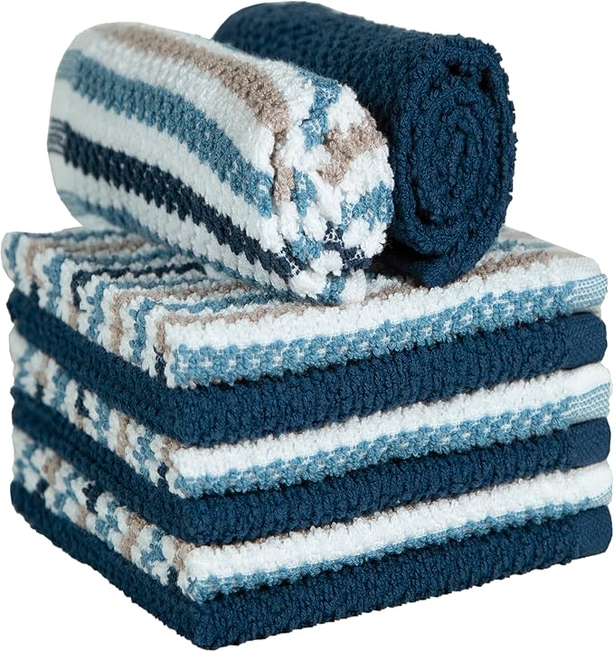 Bumble Premium Dish Cloths Towel 12"x12" | 100% Natural Ring Spun Cotton Tea