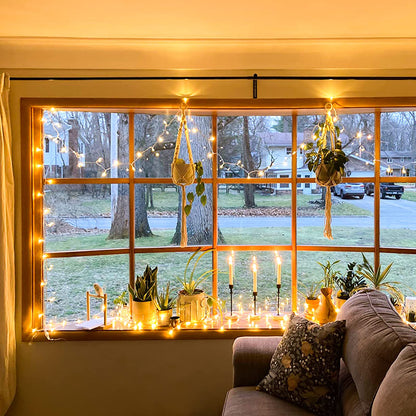 JMEXSUSS 400 LED Christmas Lights Indoor Outdoor, 132 ft Warm White String Lights Plug in with Remote, 8 Modes Twinkle Christmas Tree Lights for Bedroom Outside Patio Home Party Xmas Holiday Decor