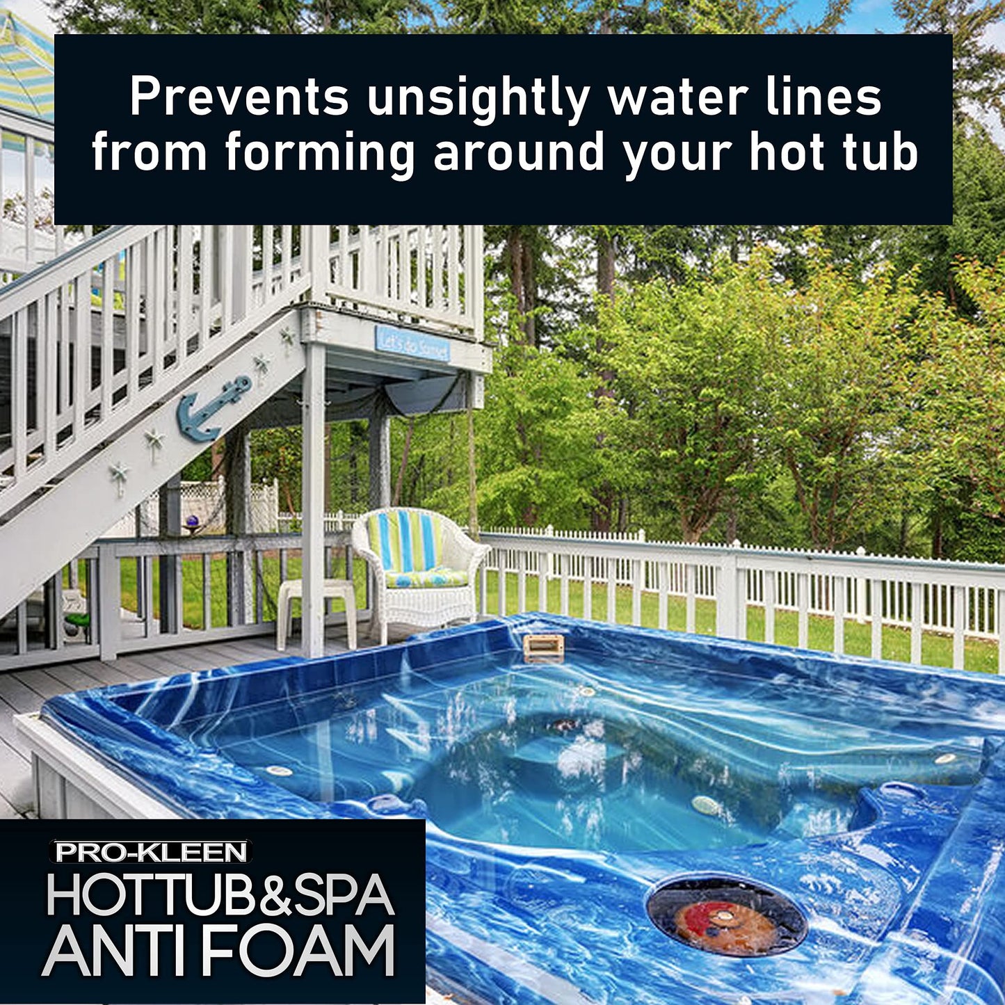 Pro-Kleen MY1446 Tub & Spa Anti Foam for All Hot Tubs & Spas-Easy to Use 5L, Clear (5 Litres)