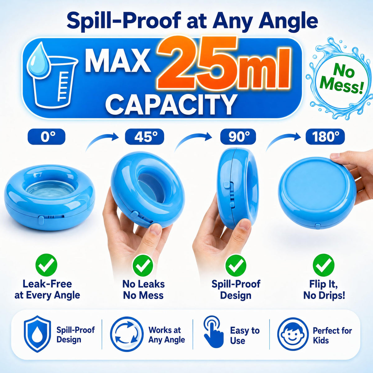 Uncle Bubble No-Spill Confetti Bubbler Set for Toddlers