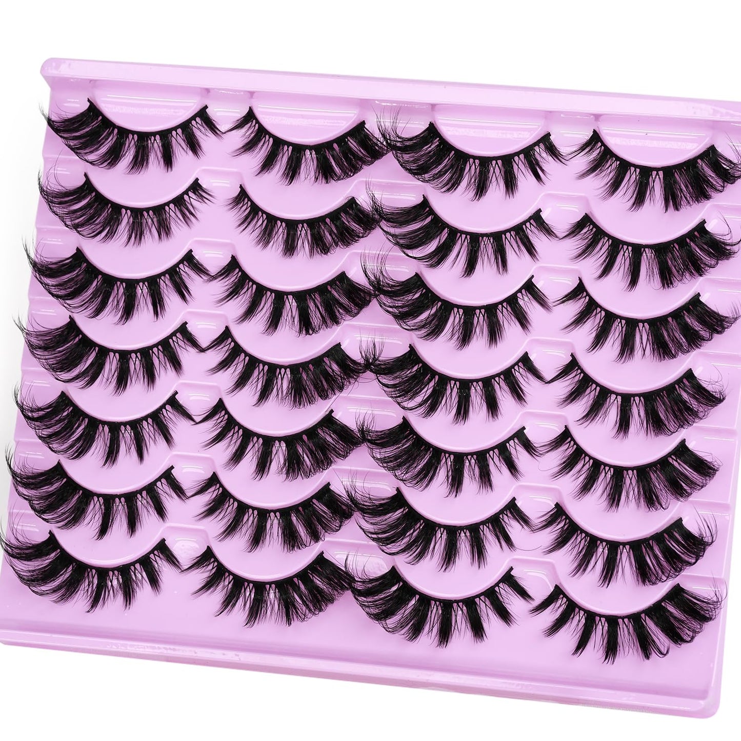 𝗖𝗮𝘁 𝗘𝘆𝗲 𝗟𝗮𝘀𝗵𝗲𝘀 𝗠𝗮𝗻𝗴𝗮 𝗙𝗼𝘅 𝗘𝘆𝗲 False Eyelashes 18mm Wispy Flase Lashes Manhua Faux Mink Fluffy Dramatic Fake Eyelashes Volume Anime Strips Pack 14 Pairs by EMEDA(Cat Eye CK08)