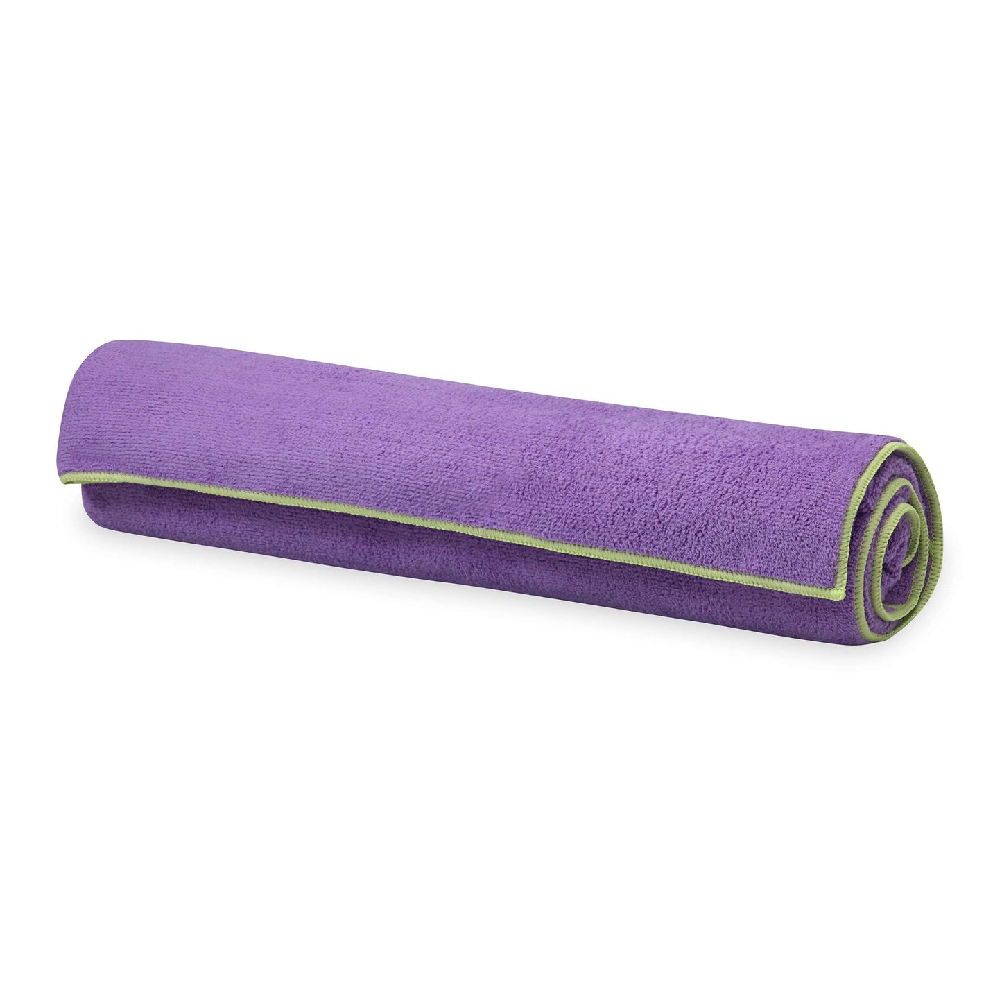 Gaiam Yoga Towel - Mat Sized Active Dry Non Slip Moisture Wicking Sweat Absorbent Microfiber Hot Yoga Towel for Women & Men | Stay-Put Corner Pockets (70" Long x 26" Wide)