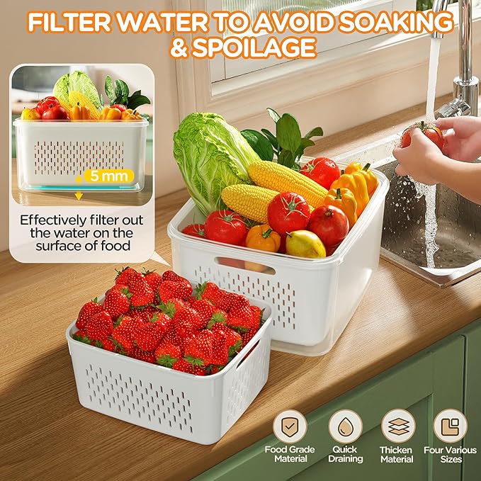 5-Pack Fruit Storage Containers