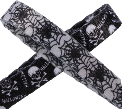 Cat Collar Halloween Set of 2, Skull Cat Collar for Small Dogs, Holiday Kitten Collar with Bell