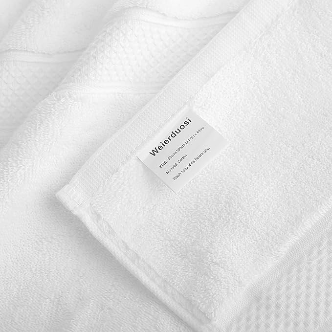 Fluffy Cotton Bath Towels Set650GSM, 2-Piece Set, Thickened and Enlarged