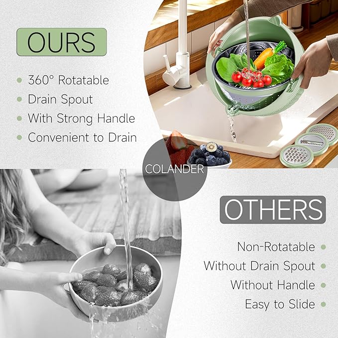 4-1 Strainer Bowl with Lid Set