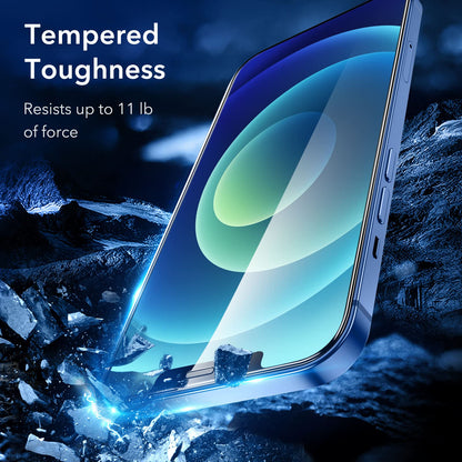 ESR 3 Pack for iPhone 15 Pro Max Screen Protector, [9H Hardness] [Military Grade Shatterproof] Full Coverage Tempered Glass Film with Easy Installation Tool, HD Clear, Scratch Resistant
