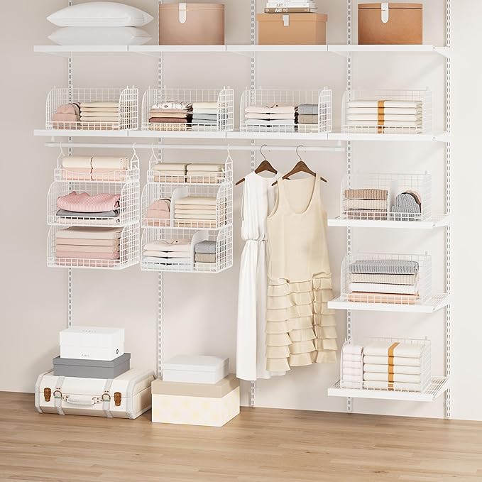 SWTYMIKI Hanging Closet Organizer Storage