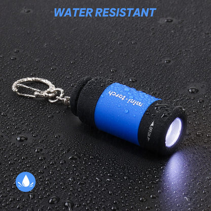 Tileon Mini Keychain Light,USB Rechargeable Keychain Flashlights 3 Pack Waterproof Small Flashlights for Emergency LED Tiny Flashlight Colorful Gift for Kids Students Family