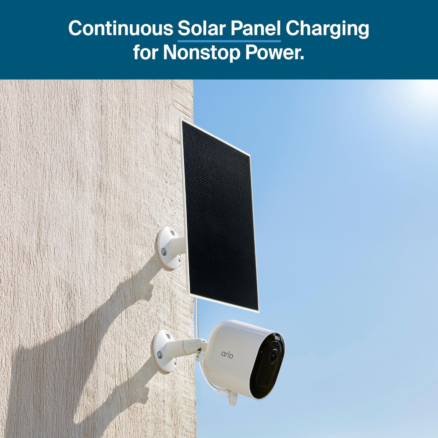 Arlo Pro Security Camera 2K HDR (6th Gen, 2025 Release) 2 Cam + 2 Solar Panels + 6 Months of Secure Plus Plan - Wireless Outdoor Camera, Battery Power, Person, Vehicle & Animal Detection, White