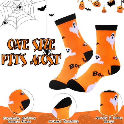 Zenoble Boo Basket Stuffers for Women, 6 Pcs Halloween Gifts Set Cute Boo Basket with Halloween Cup Socks Towel Bag for Teens Girls Mom Friend Sister Wife